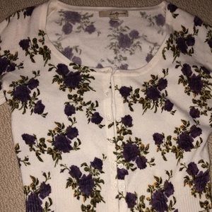 Long sleeve button up sweater